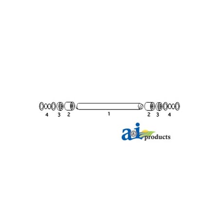 A & I Products Shaft, Load Control (Ref. 1) 21.7" x1" x1" A-R33826